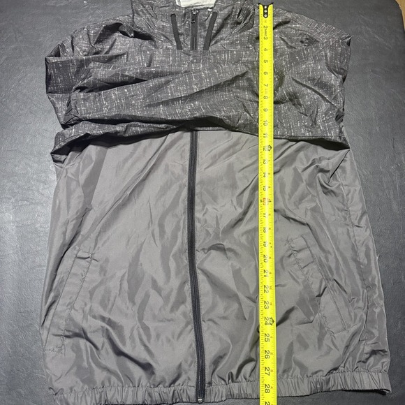 Zine Men's Large Gray And Black Light Windbreaker Jacket - Picture 5 of 6